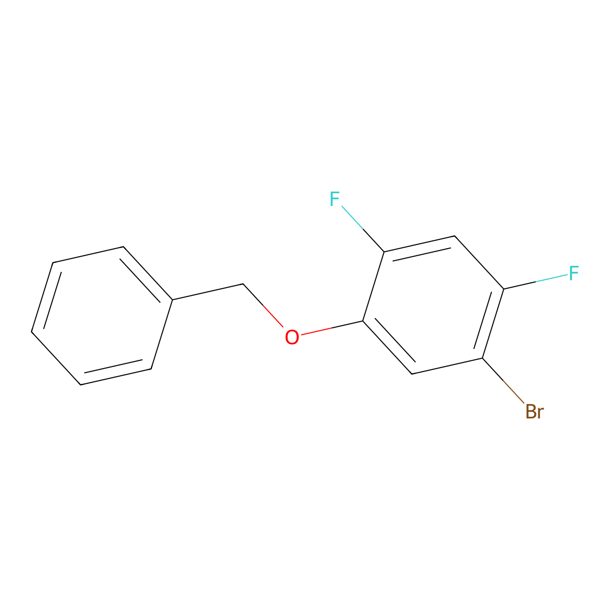 1-(Benzyloxy)-5-bromo-2,4-difluorobenzene molecular structure, CAS 1881293-65-7