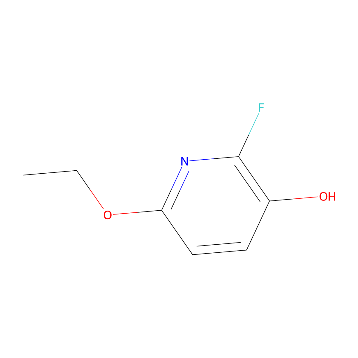 6-Ethoxy-2-fluoropyridin-3-OL molecular structure, CAS 1881293-71-5