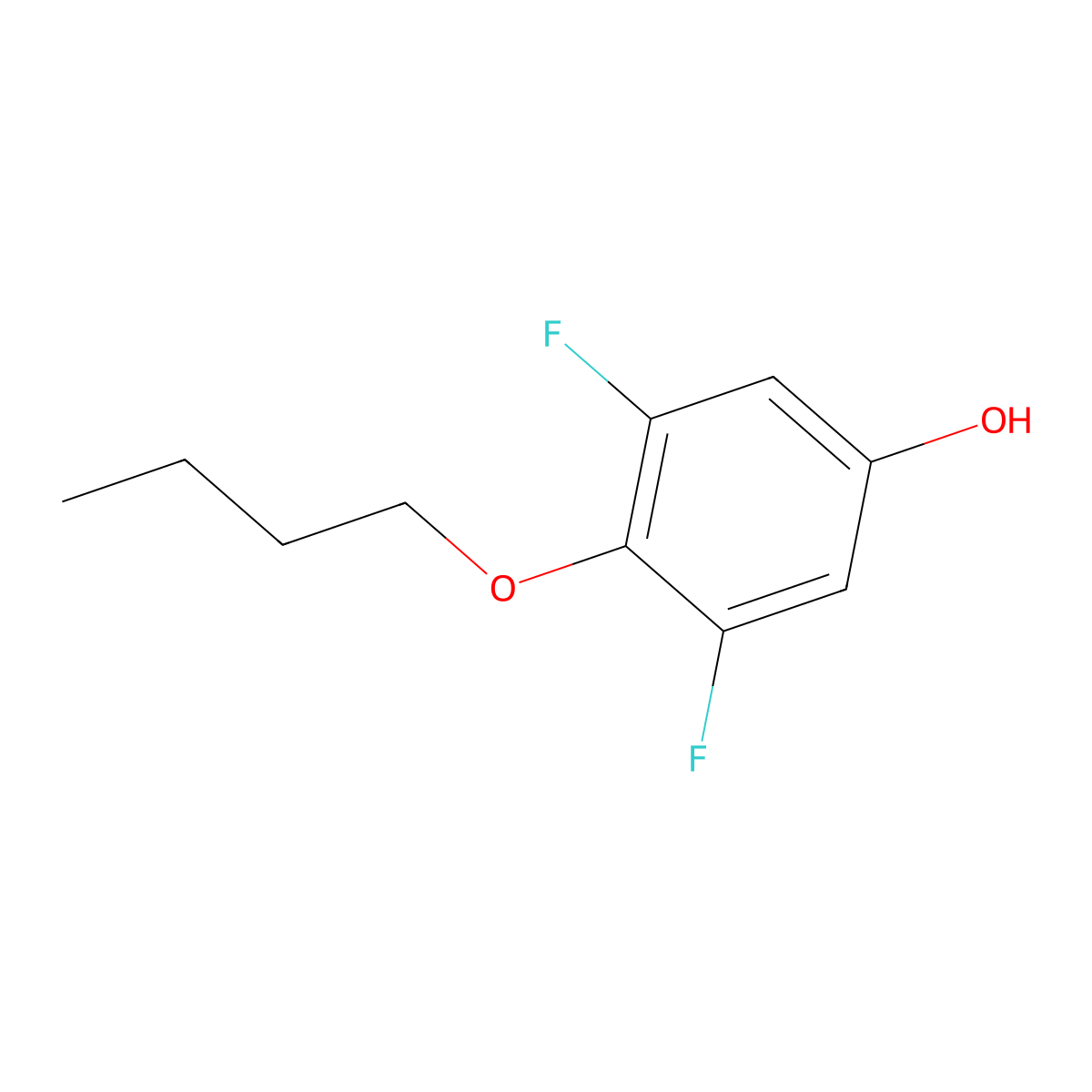 4-Butoxy-3,5-difluorophenol molecular structure, CAS 1881293-73-7