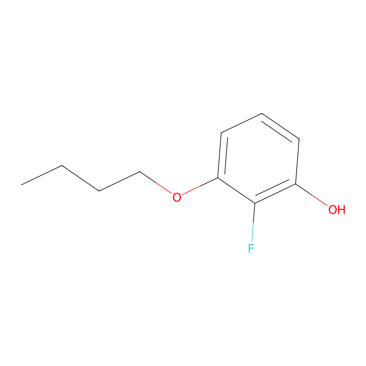 3-Butoxy-2-fluorophenol molecular structure, CAS 1881293-80-6