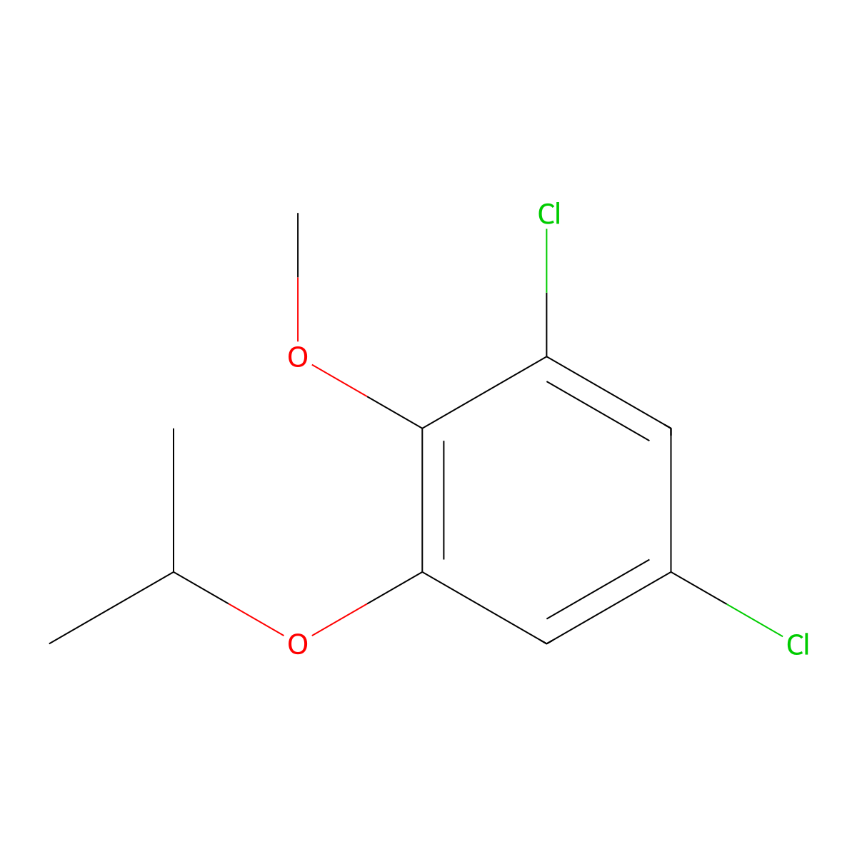 1,5-Dichloro-2-methoxy-3-(propan-2-yloxy)benzene molecular structure, CAS 1881293-83-9