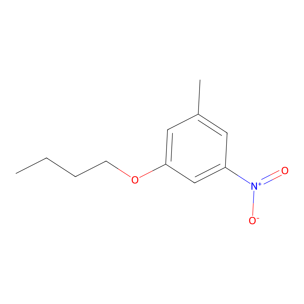 1-Butoxy-3-methyl-5-nitrobenzene molecular structure, CAS 1881293-94-2