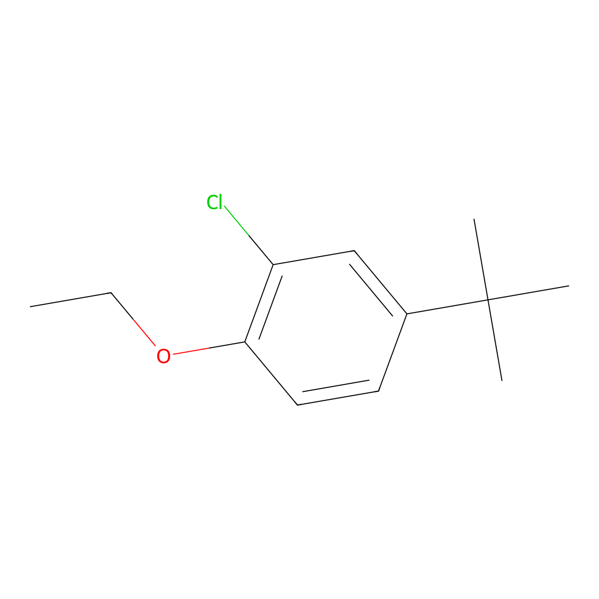 4-Tert-butyl-2-chloro-1-ethoxybenzene molecular structure, CAS 1881294-08-1