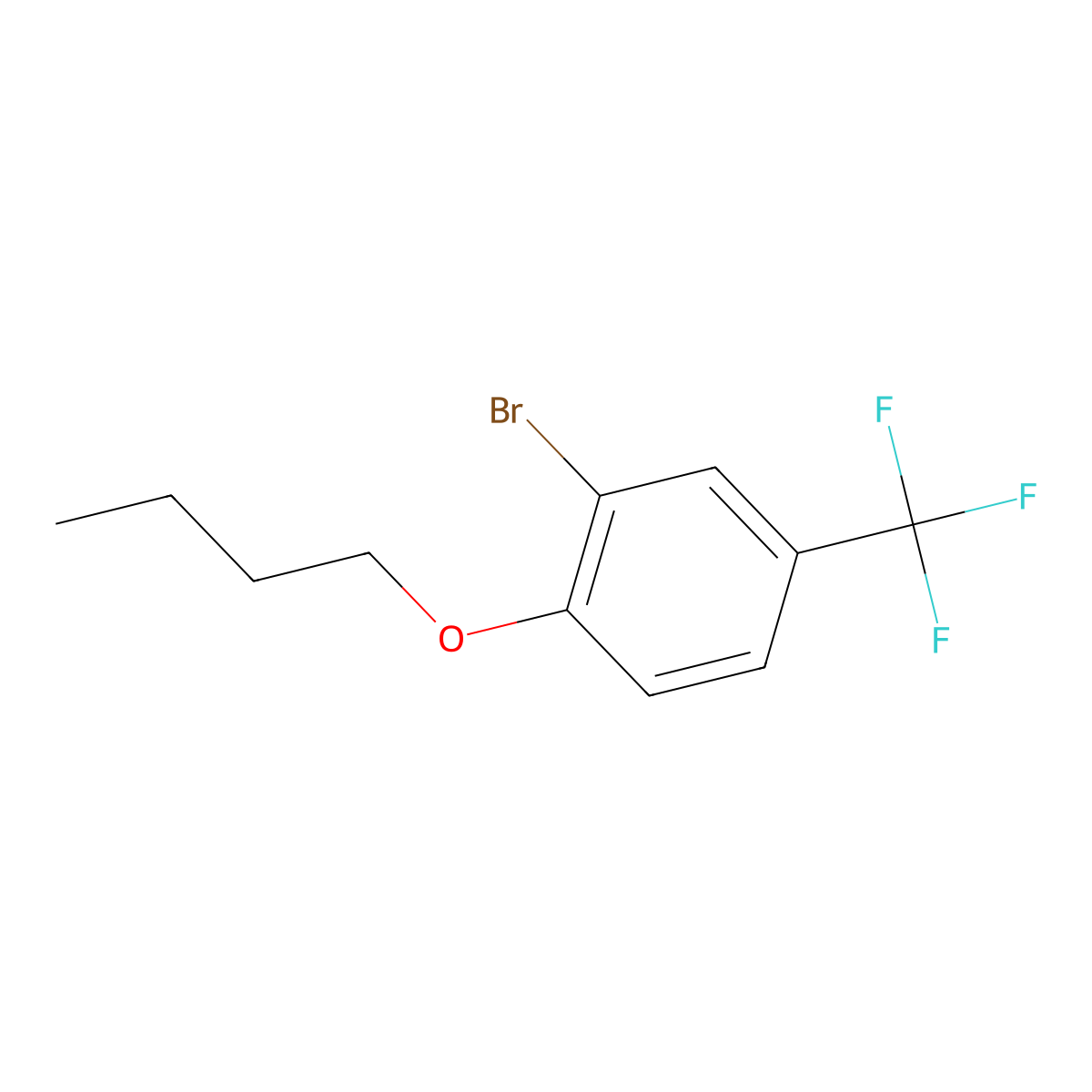 2-Bromo-1-butoxy-4-(trifluoromethyl)benzene molecular structure, CAS 1881295-06-2