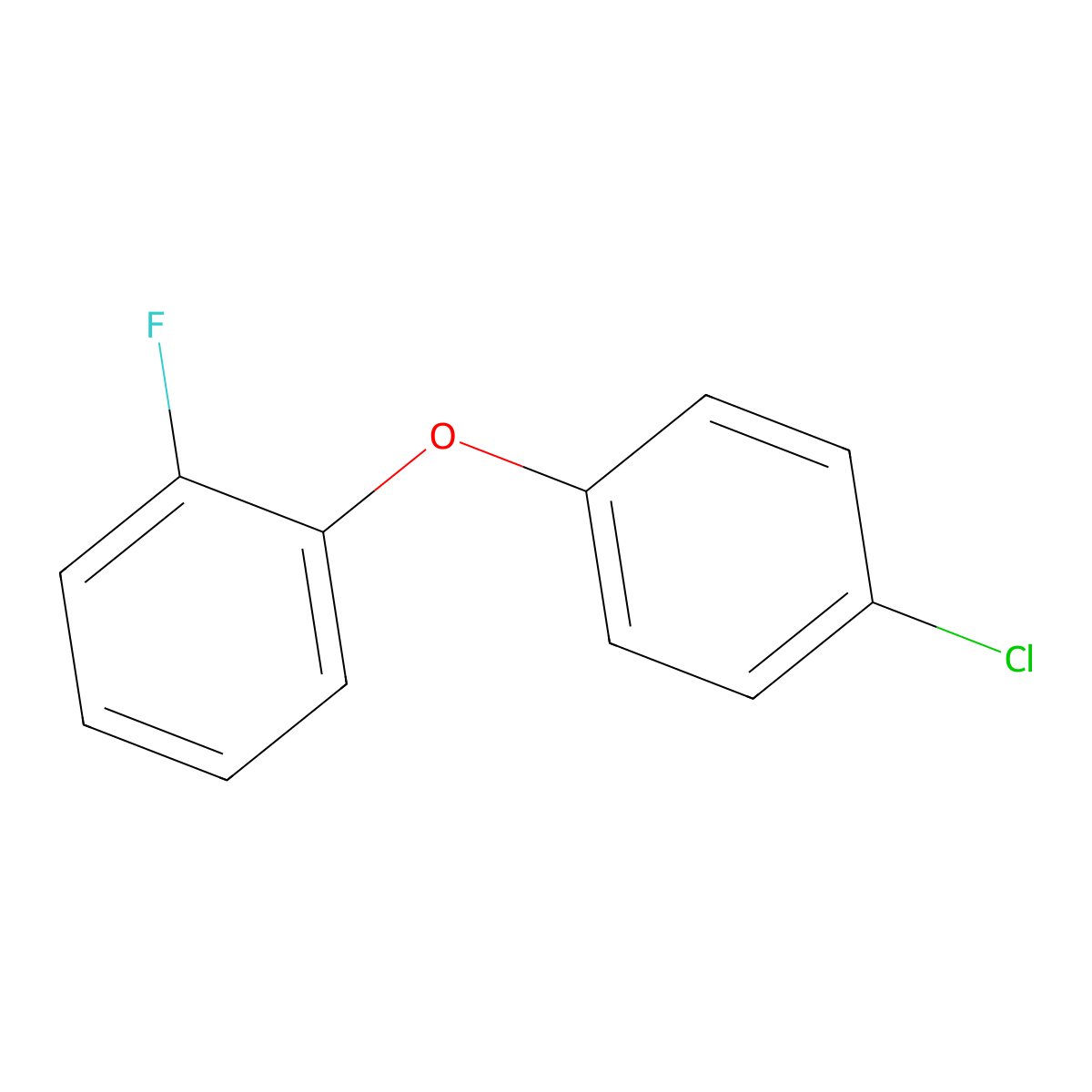 1-Chloro-4-(2-fluorophenoxy)benzene molecular structure, CAS 1881295-16-4