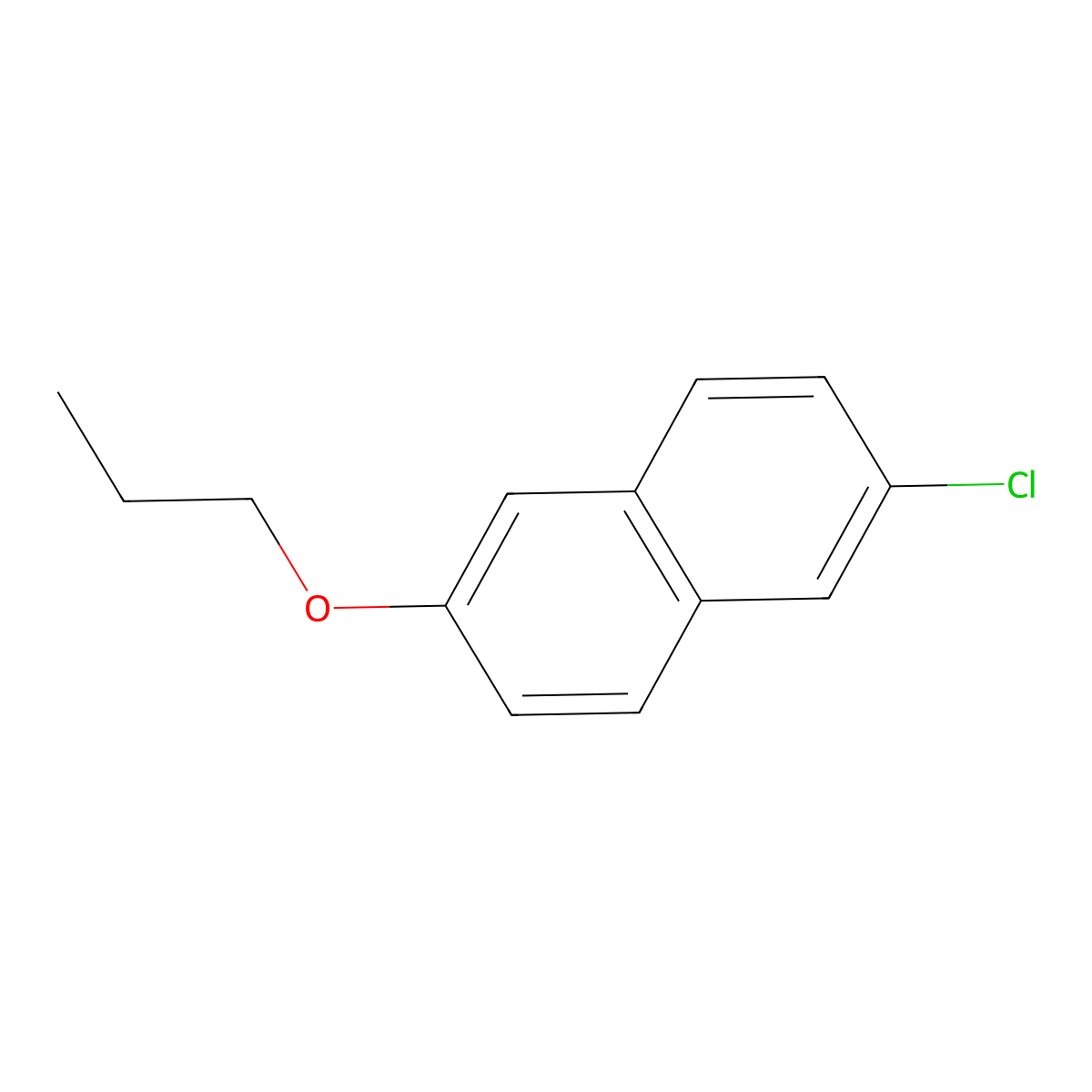 2-Chloro-6-propoxynaphthalene molecular structure, CAS 1881295-21-1