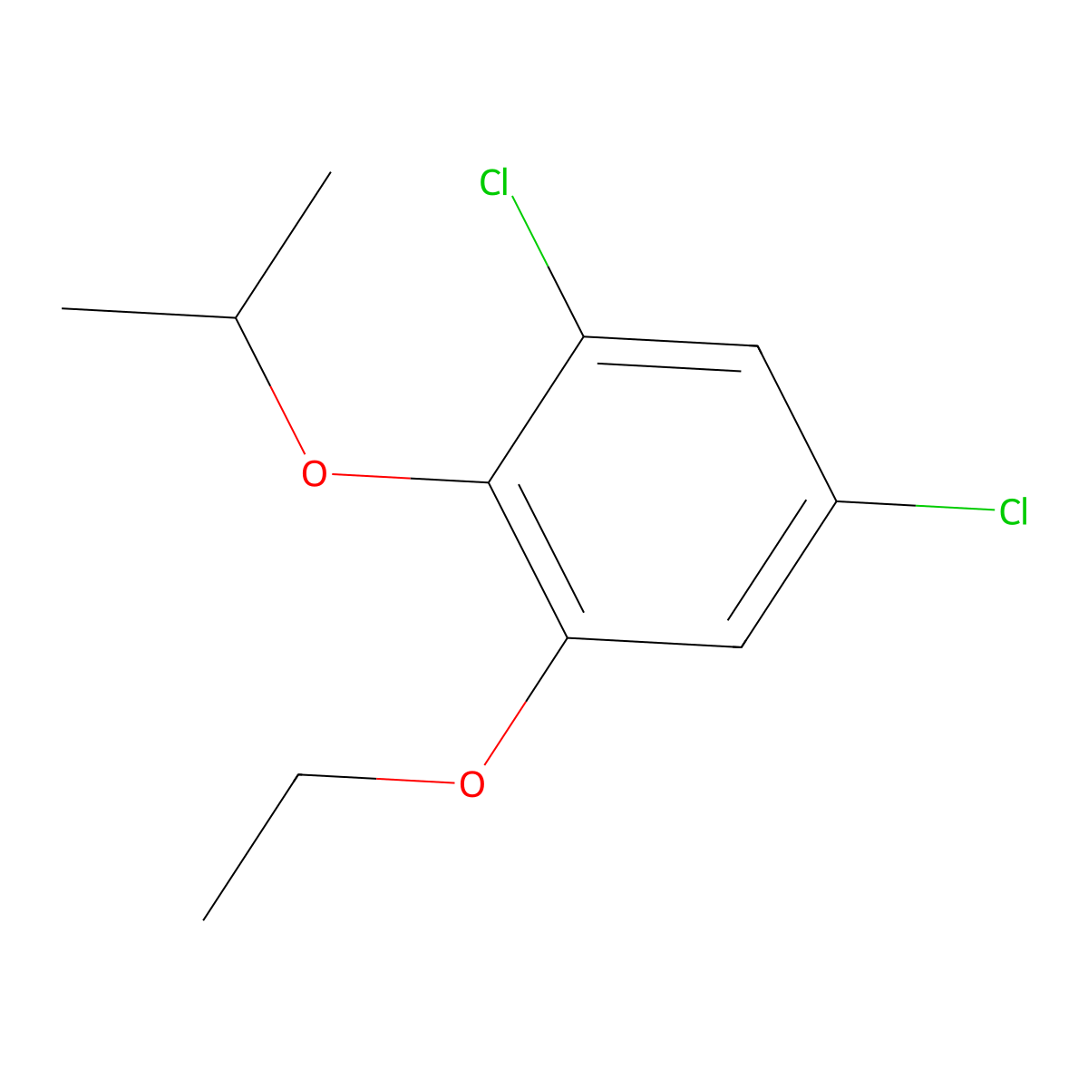 1,5-Dichloro-3-ethoxy-2-(propan-2-yloxy)benzene molecular structure, CAS 1881295-40-4