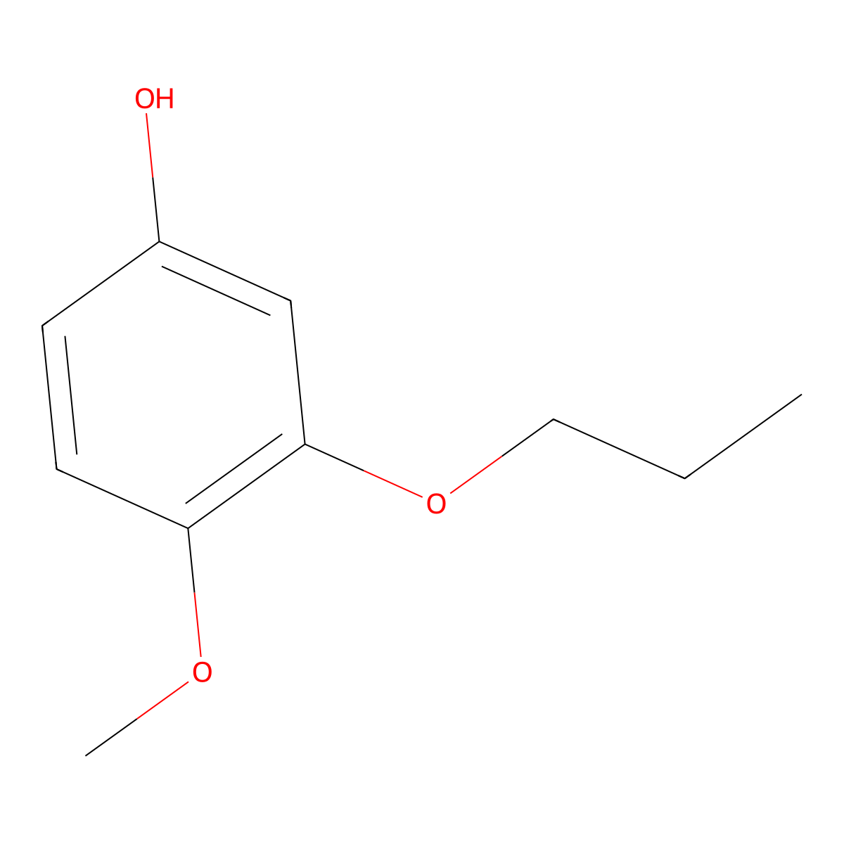 4-Methoxy-3-propoxyphenol molecular structure, CAS 1881295-50-6