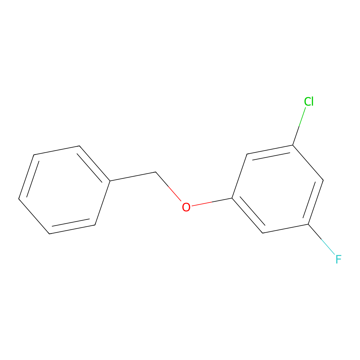 1-(Benzyloxy)-3-chloro-5-fluorobenzene molecular structure, CAS 1881295-51-7