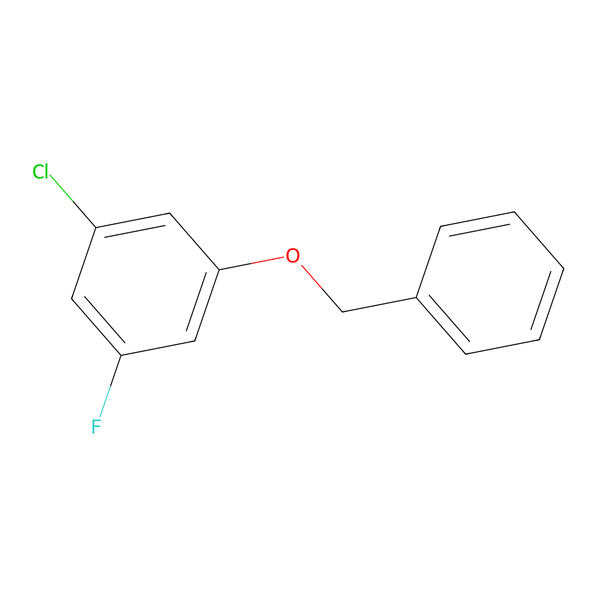1-(Benzyloxy)-3-chloro-5-fluorobenzene molecular structure, CAS 1881295-51-7
