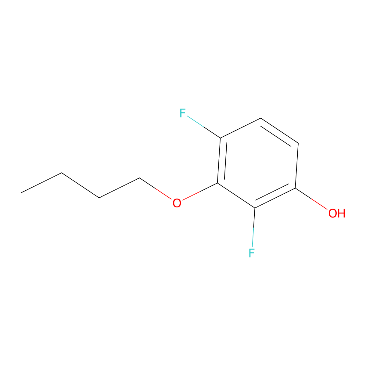 3-Butoxy-2,4-difluorophenol molecular structure, CAS 1881295-67-5