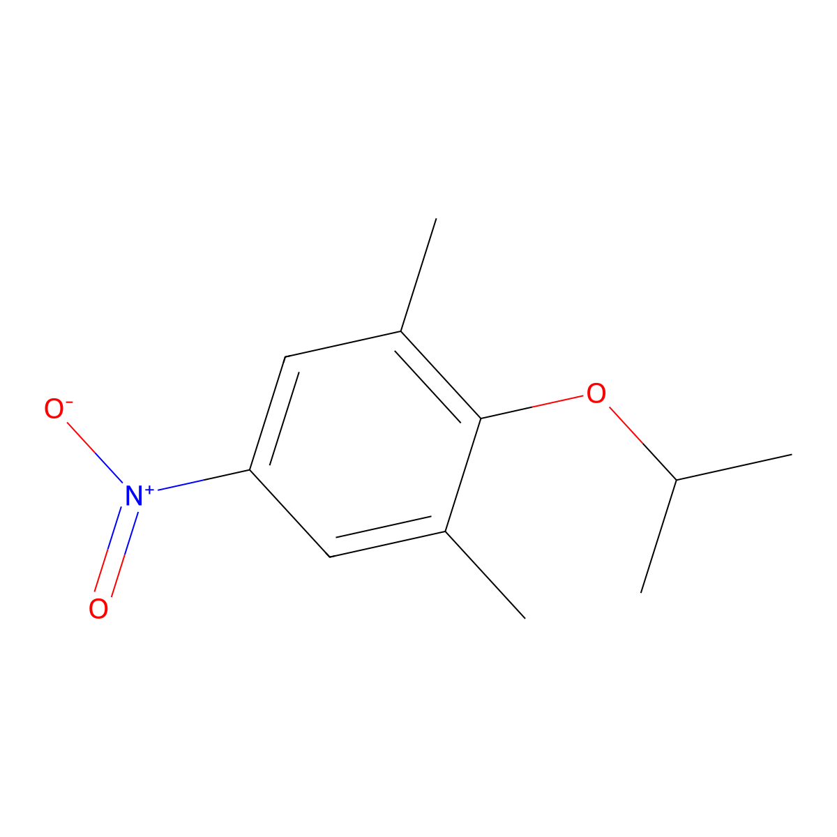 1,3-Dimethyl-5-nitro-2-(propan-2-yloxy)benzene molecular structure, CAS 1881295-78-8