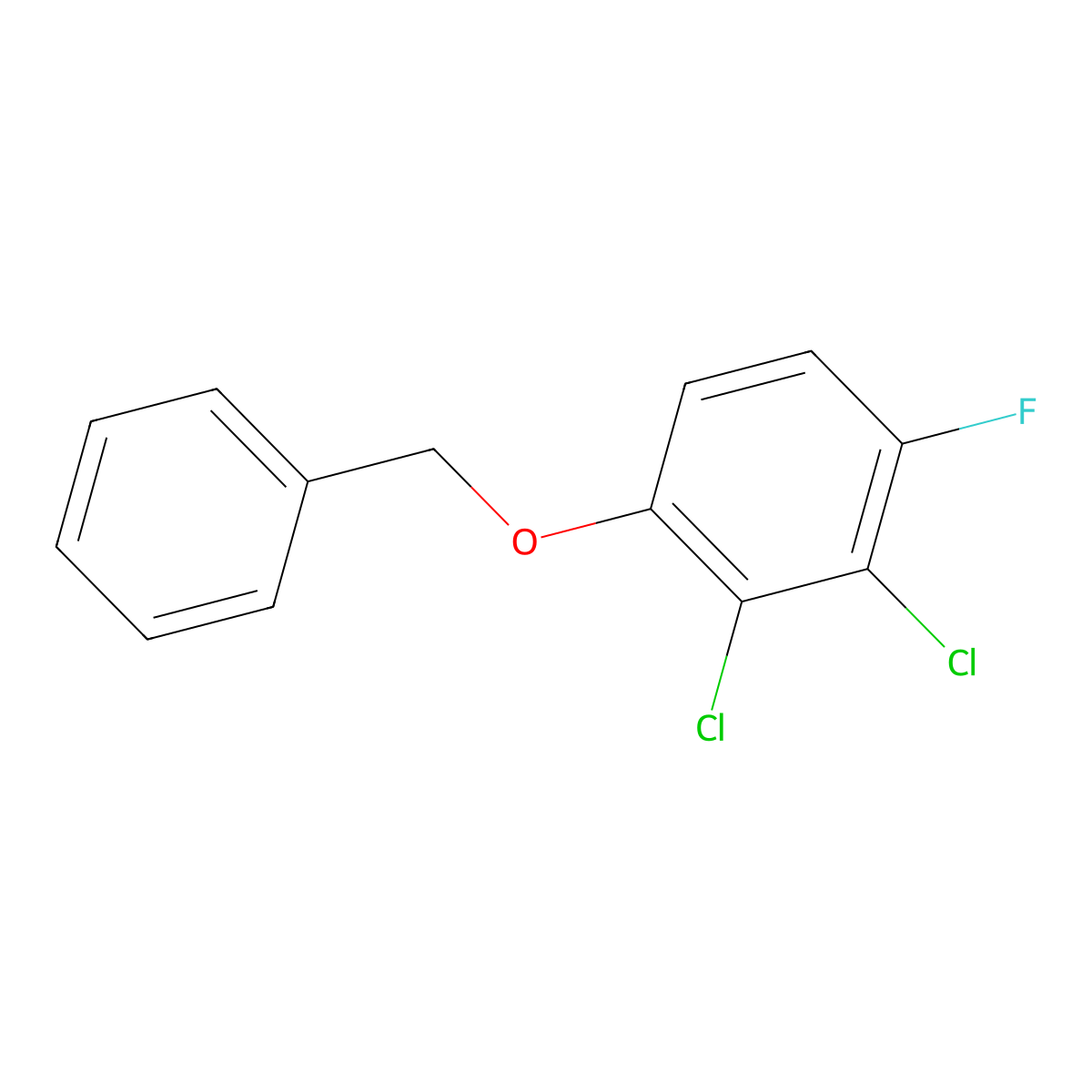 1-(Benzyloxy)-2,3-dichloro-4-fluorobenzene molecular structure, CAS 1881295-81-3