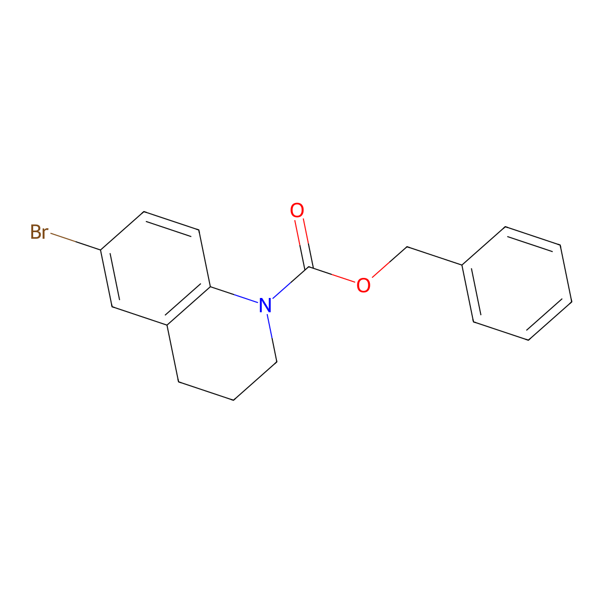 Benzyl 6-bromo-3,4-dihydroquinoline-1(2H)-carboxylate molecular structure, CAS 1881295-82-4