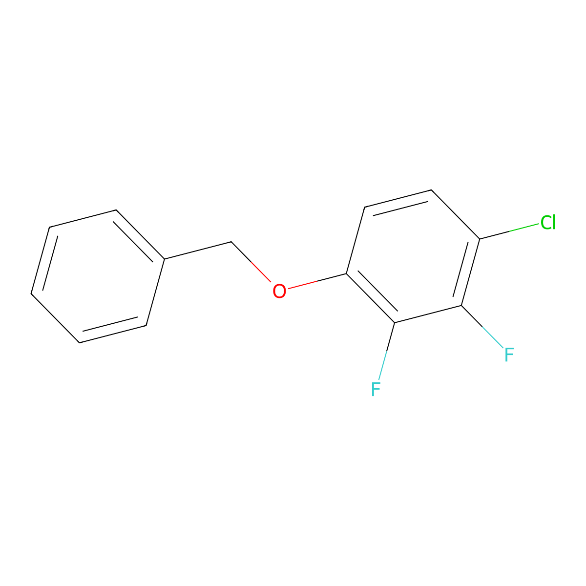 1-(Benzyloxy)-4-chloro-2,3-difluorobenzene molecular structure, CAS 1881295-93-7