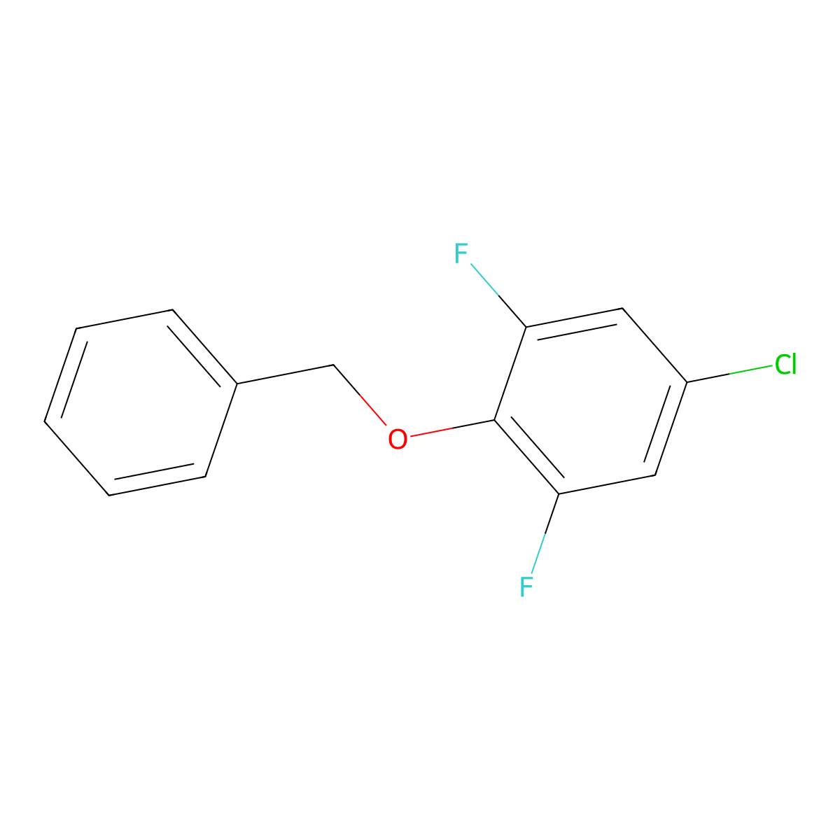 2-(Benzyloxy)-5-chloro-1,3-difluorobenzene molecular structure, CAS 1881296-01-0