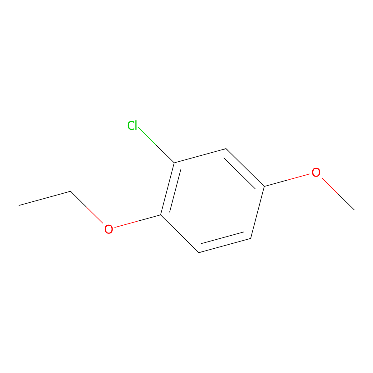 2-Chloro-1-ethoxy-4-methoxybenzene molecular structure, CAS 1881296-39-4