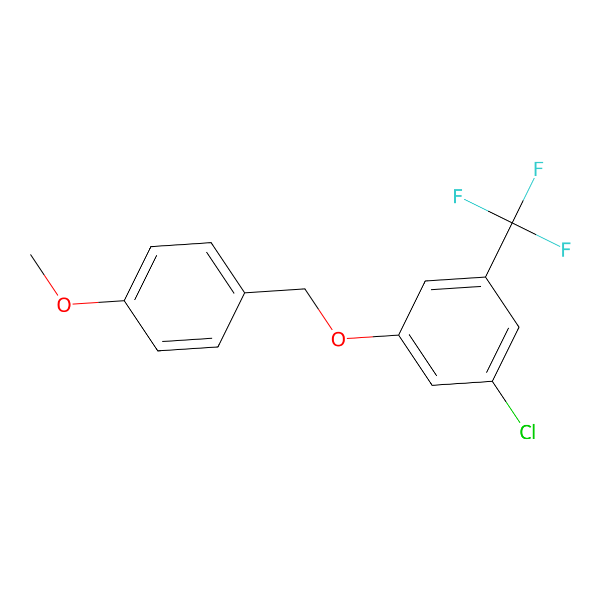 1-Chloro-3-[(4-methoxyphenyl)methoxy]-5-(trifluoromethyl)benzene molecular structure, CAS 1881296-75-8