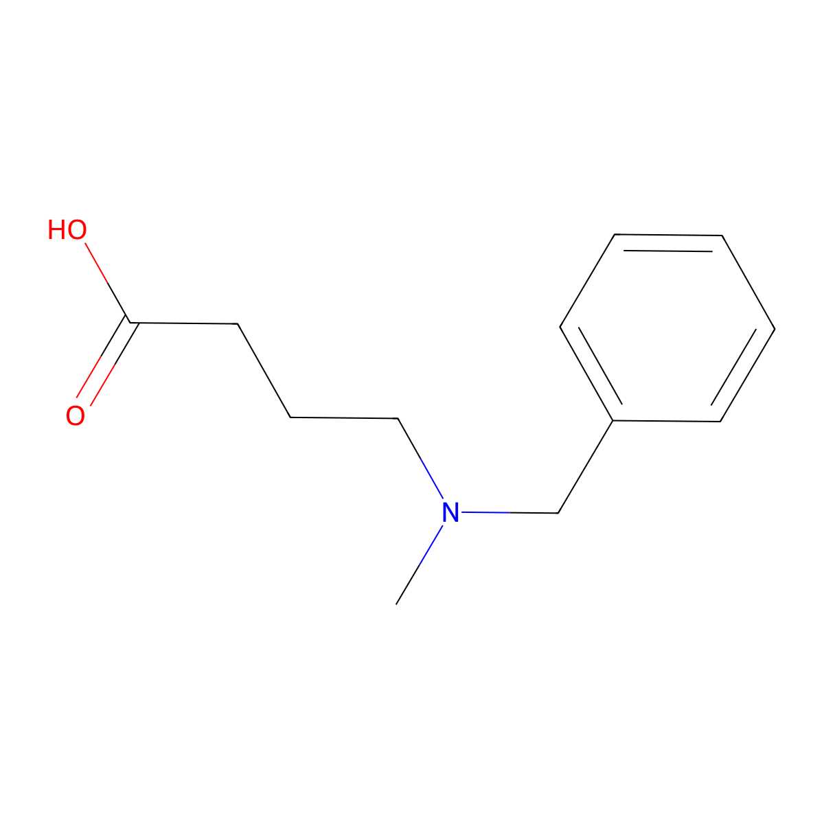 4-[Benzyl(methyl)amino]butanoic acid molecular structure, CAS 188132-01-6