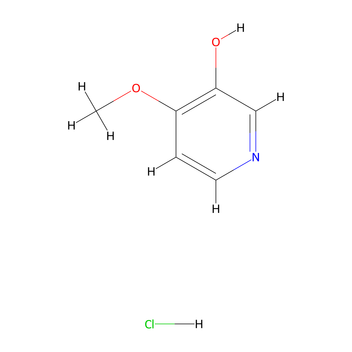 4-Methoxypyridin-3-OL hydrochloride molecular structure, CAS 1881320-63-3