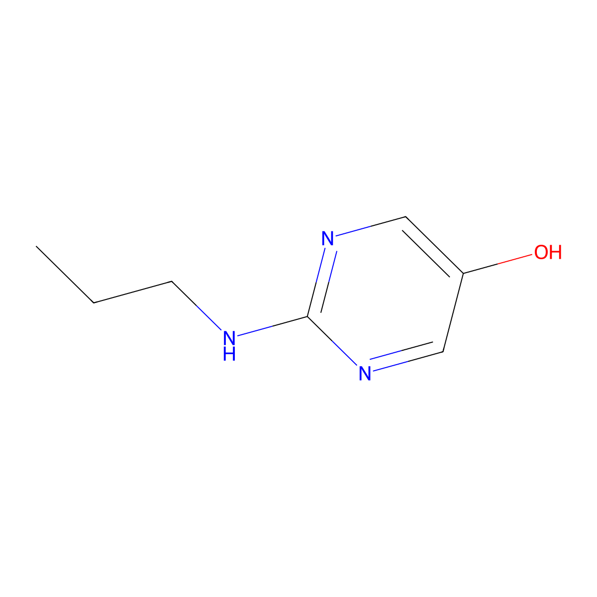2-(Propylamino)pyrimidin-5-OL molecular structure, CAS 1881320-83-7