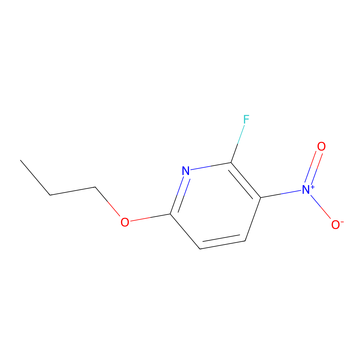 2-Fluoro-3-nitro-6-propoxypyridine molecular structure, CAS 1881321-07-8