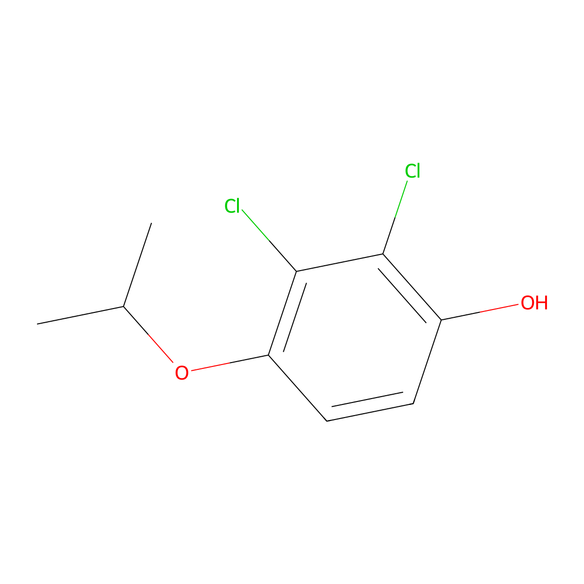 2,3-Dichloro-4-(propan-2-yloxy)phenol molecular structure, CAS 1881321-09-0