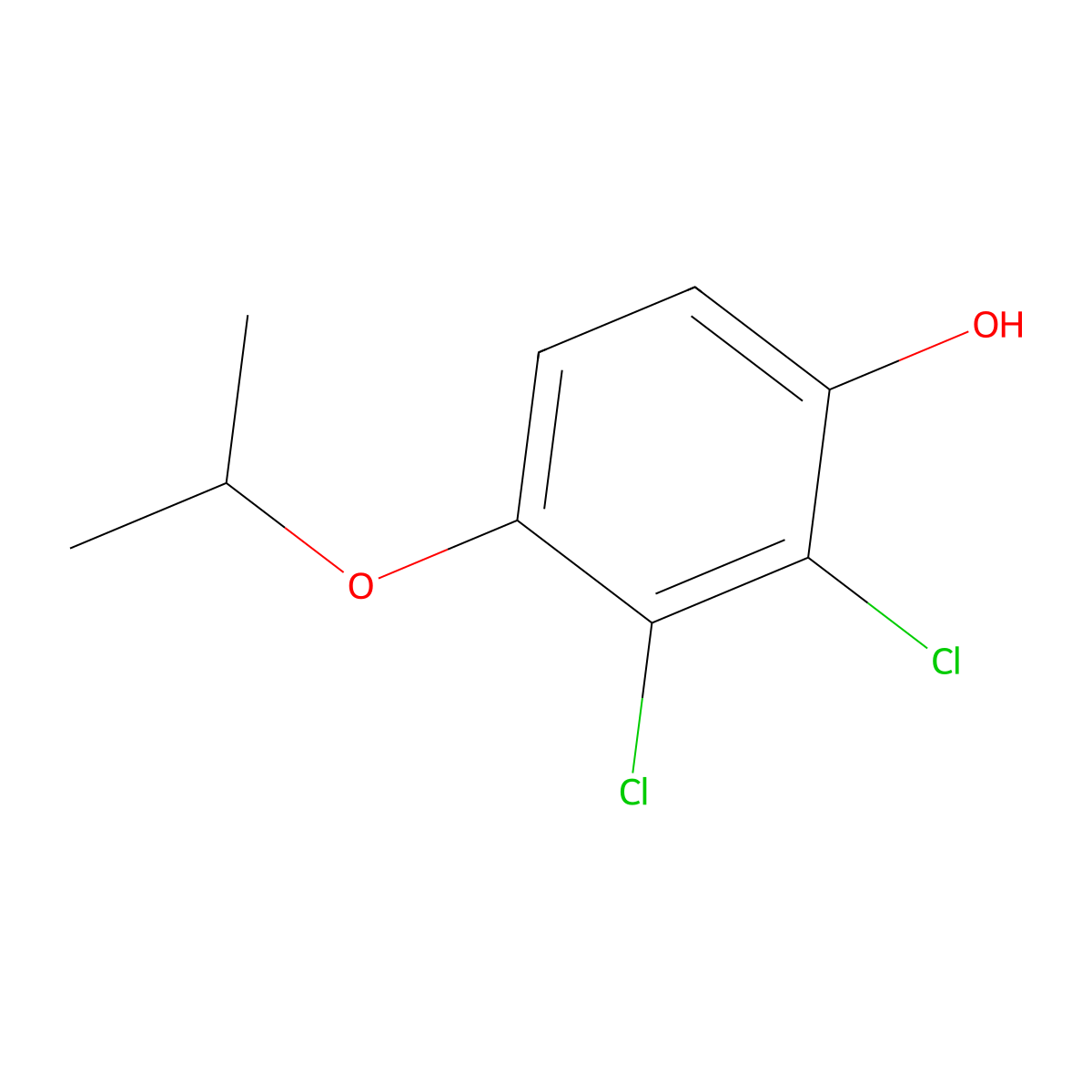 2,3-Dichloro-4-(propan-2-yloxy)phenol molecular structure, CAS 1881321-09-0