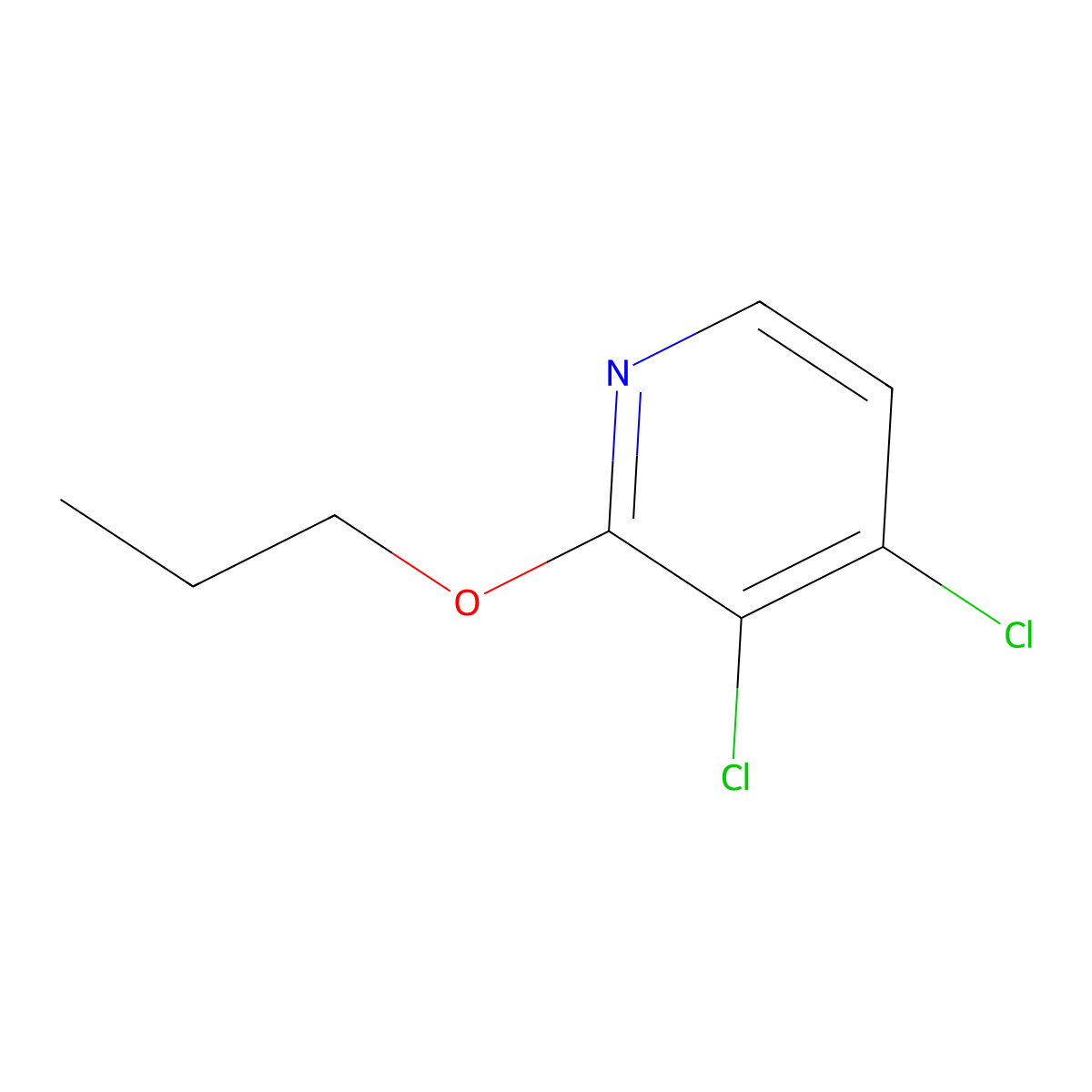 3,4-Dichloro-2-propoxypyridine molecular structure, CAS 1881321-10-3