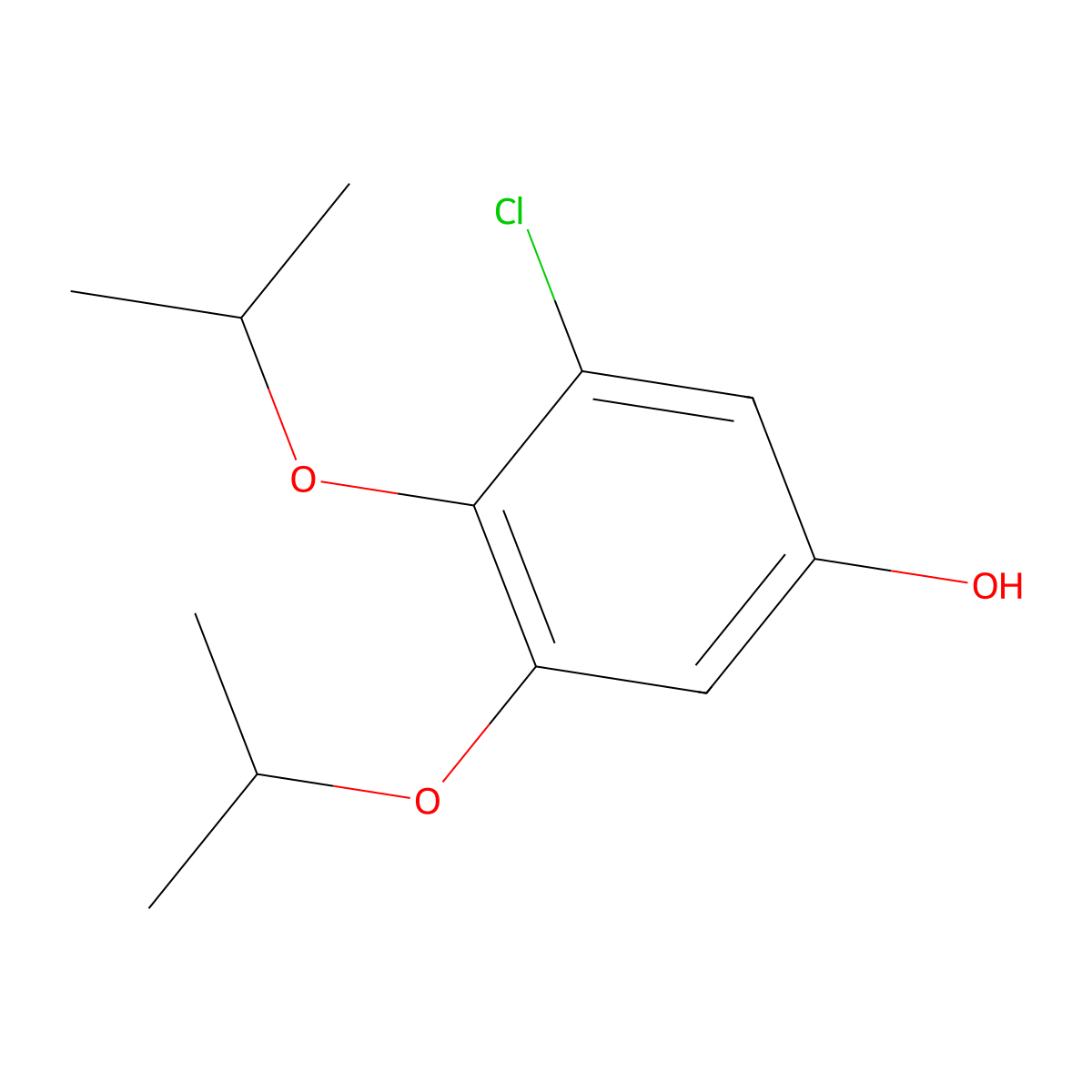 3-Chloro-4,5-bis(propan-2-yloxy)phenol molecular structure, CAS 1881321-45-4