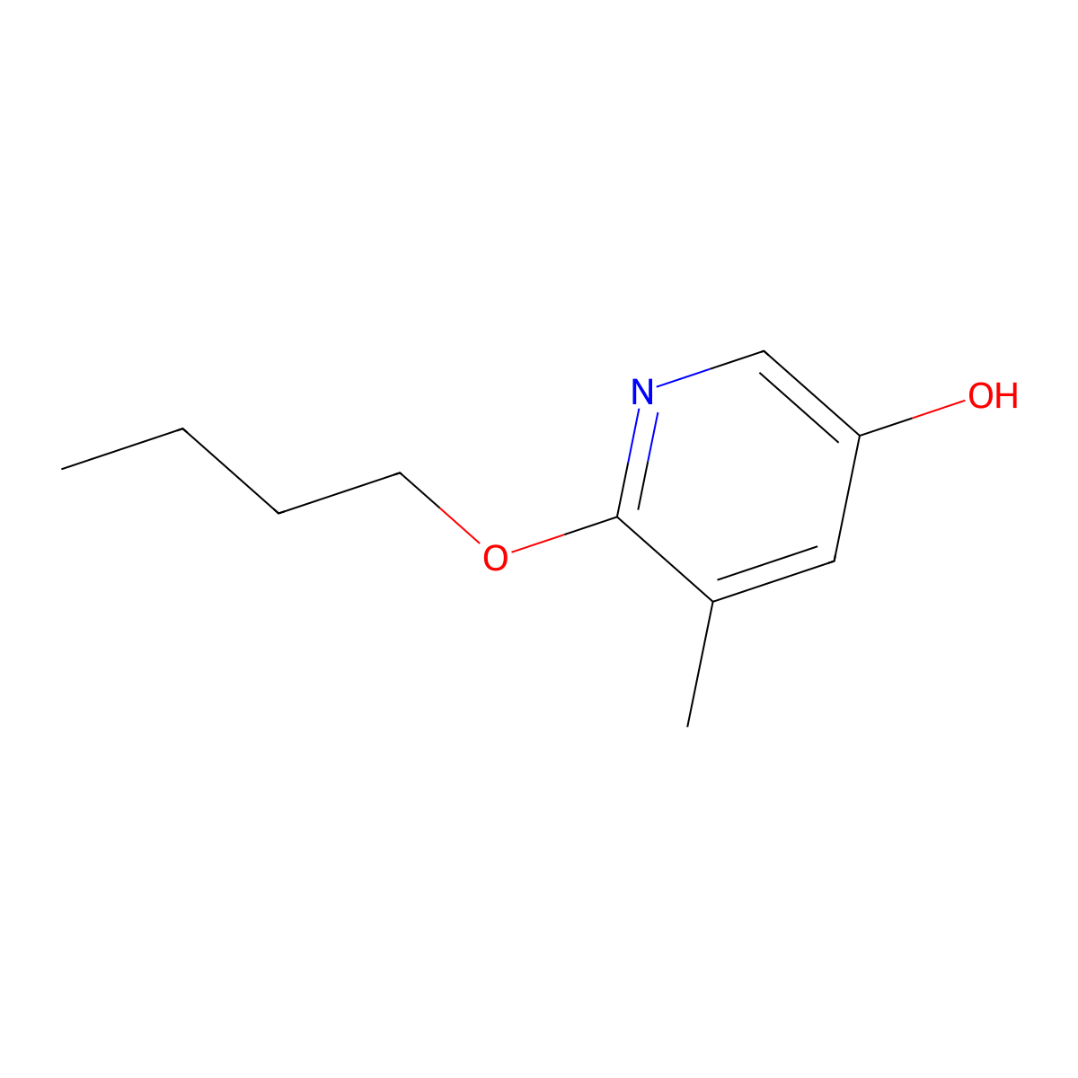 6-Butoxy-5-methylpyridin-3-OL molecular structure, CAS 1881321-56-7