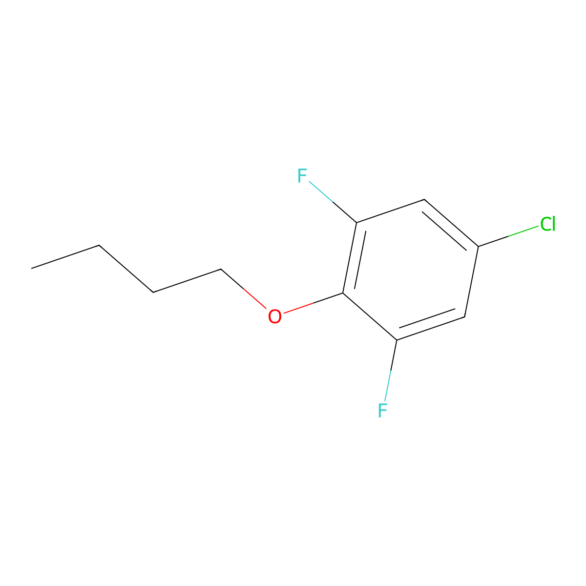 2-Butoxy-5-chloro-1,3-difluorobenzene molecular structure, CAS 1881321-65-8