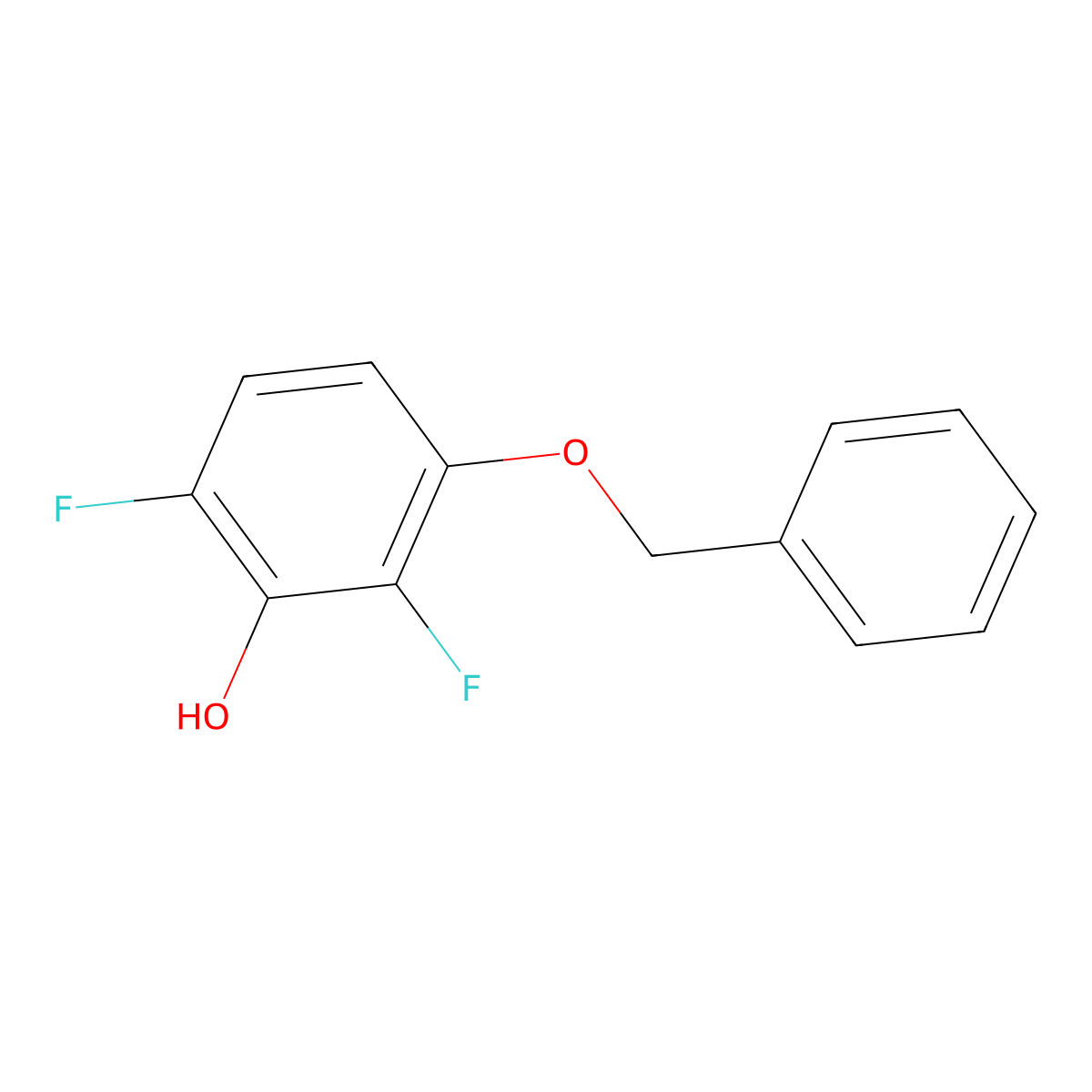 3-(Benzyloxy)-2,6-difluorophenol molecular structure, CAS 1881321-69-2