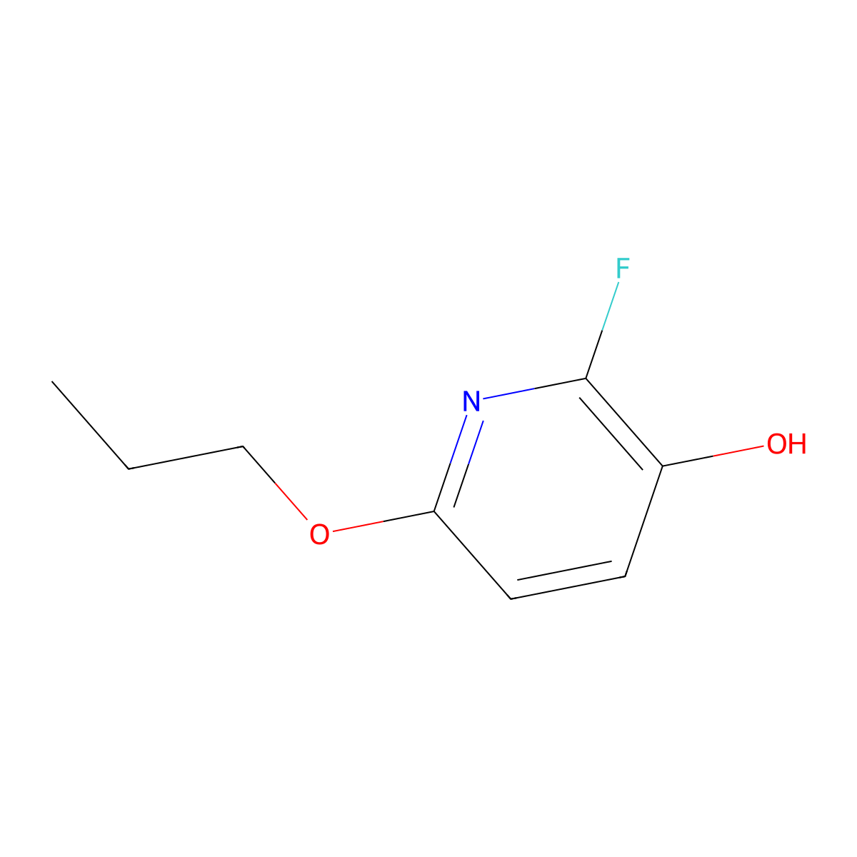 2-Fluoro-6-propoxypyridin-3-OL molecular structure, CAS 1881321-70-5