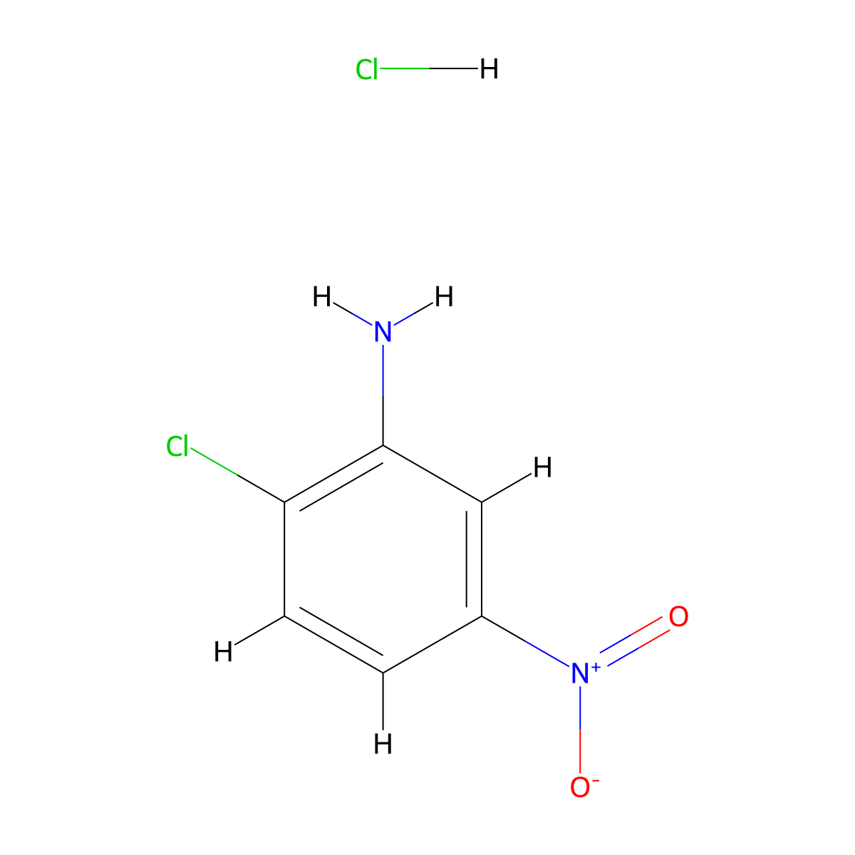 2-Chloro-5-nitroaniline hydrochloride molecular structure, CAS 1881321-84-1