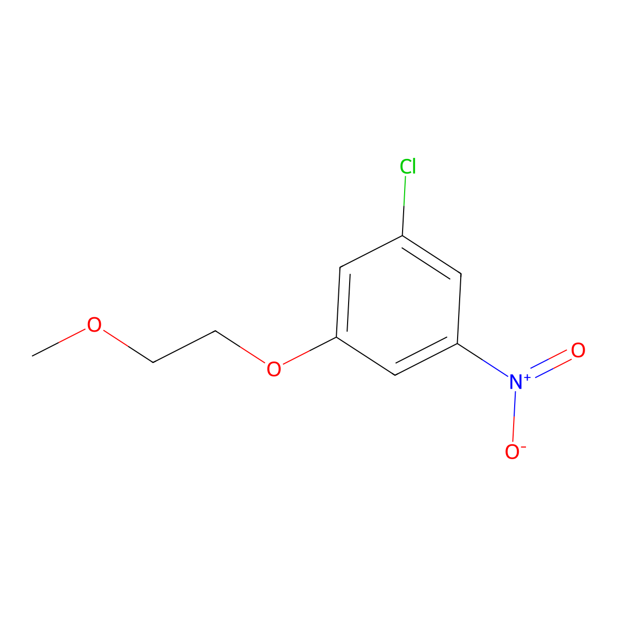 1-Chloro-3-(2-methoxyethoxy)-5-nitrobenzene molecular structure, CAS 1881322-02-6