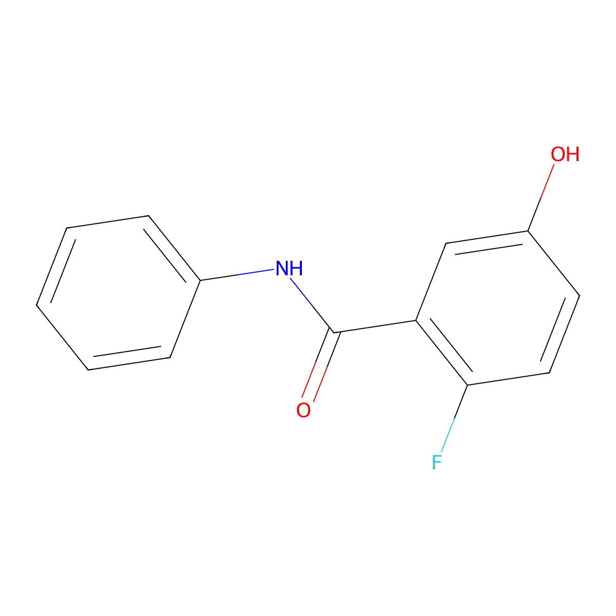 2-Fluoro-5-hydroxy-N-phenylbenzamide molecular structure, CAS 1881322-08-2