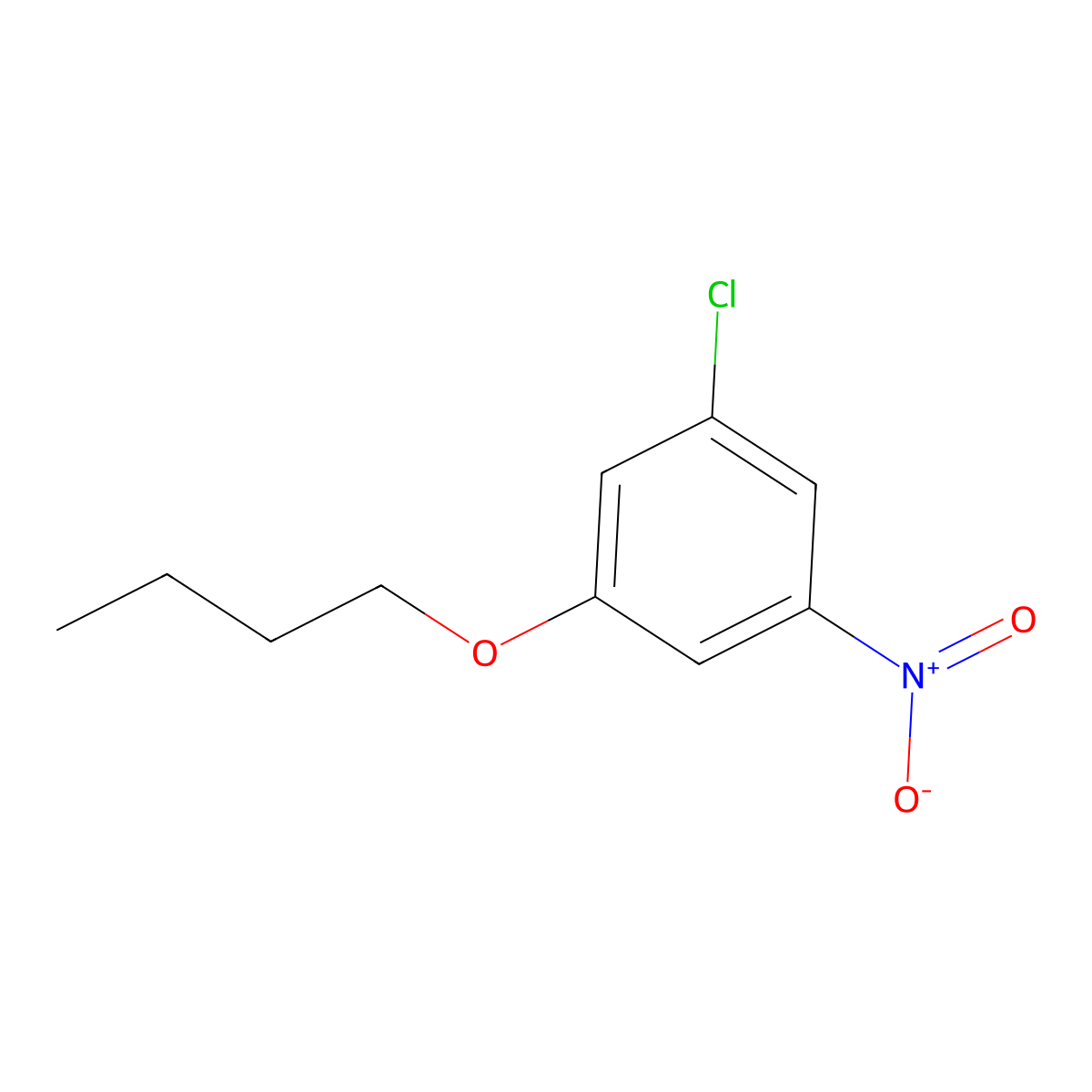 1-Butoxy-3-chloro-5-nitrobenzene molecular structure, CAS 1881322-10-6