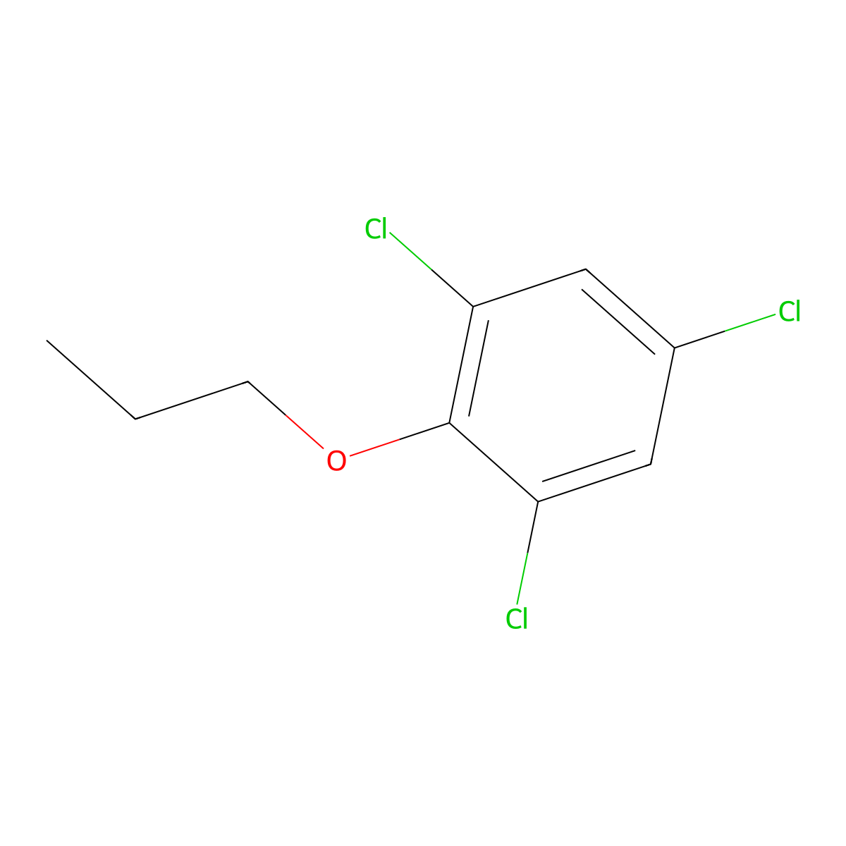 1,3,5-Trichloro-2-propoxybenzene molecular structure, CAS 1881322-19-5