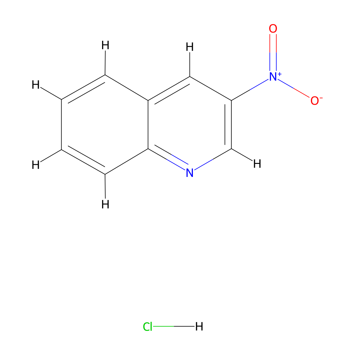 3-Nitroquinoline hydrochloride molecular structure, CAS 1881322-30-0