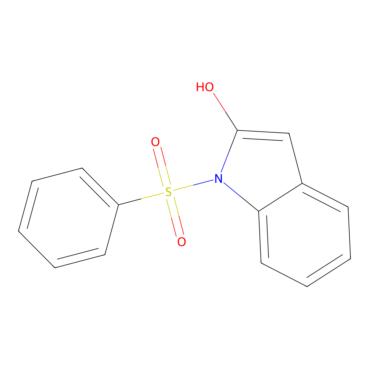 1-(benzenesulfonyl)-1H-indol-2-ol molecular structure, CAS 1881327-89-4