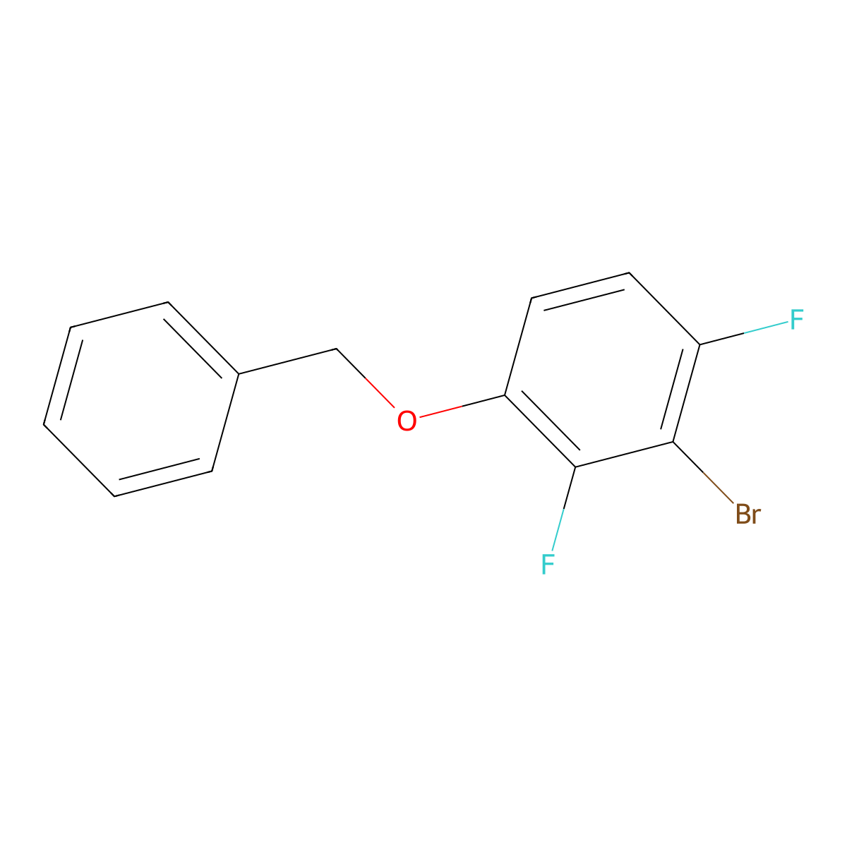 1-(Benzyloxy)-3-bromo-2,4-difluorobenzene molecular structure, CAS 1881328-16-0