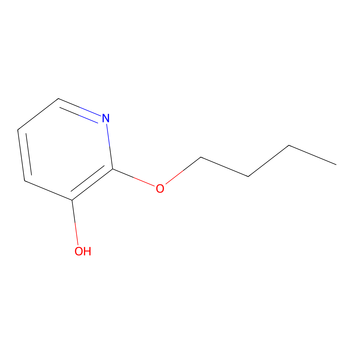 2-Butoxypyridin-3-OL molecular structure, CAS 1881328-35-3