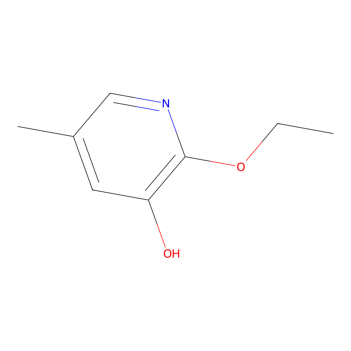 2-Ethoxy-5-methylpyridin-3-OL molecular structure, CAS 1881328-39-7