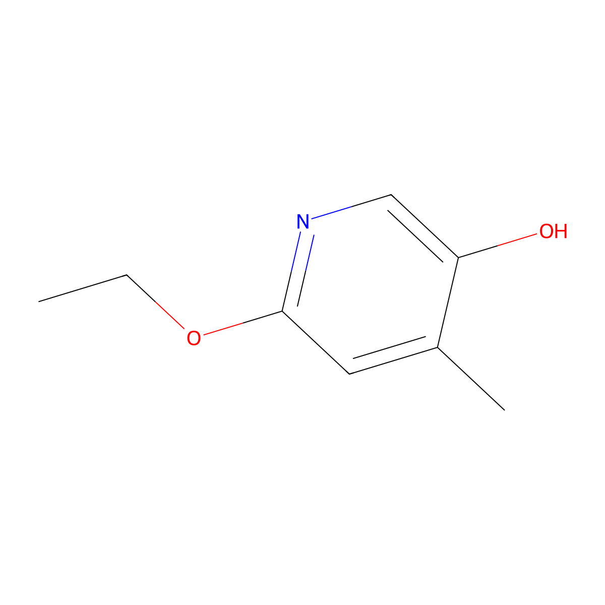 6-Ethoxy-4-methylpyridin-3-OL molecular structure, CAS 1881328-57-9