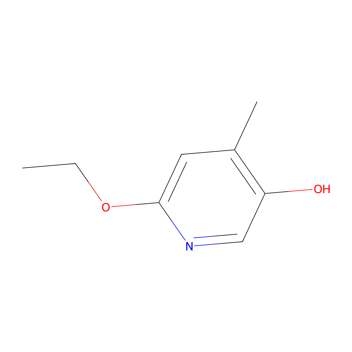6-Ethoxy-4-methylpyridin-3-OL molecular structure, CAS 1881328-57-9