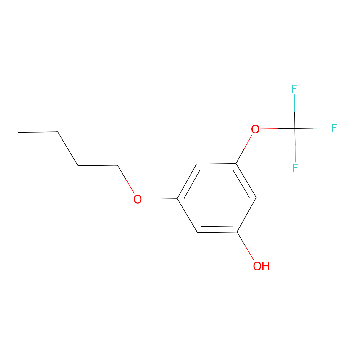 3-Butoxy-5-(trifluoromethoxy)phenol molecular structure, CAS 1881328-82-0