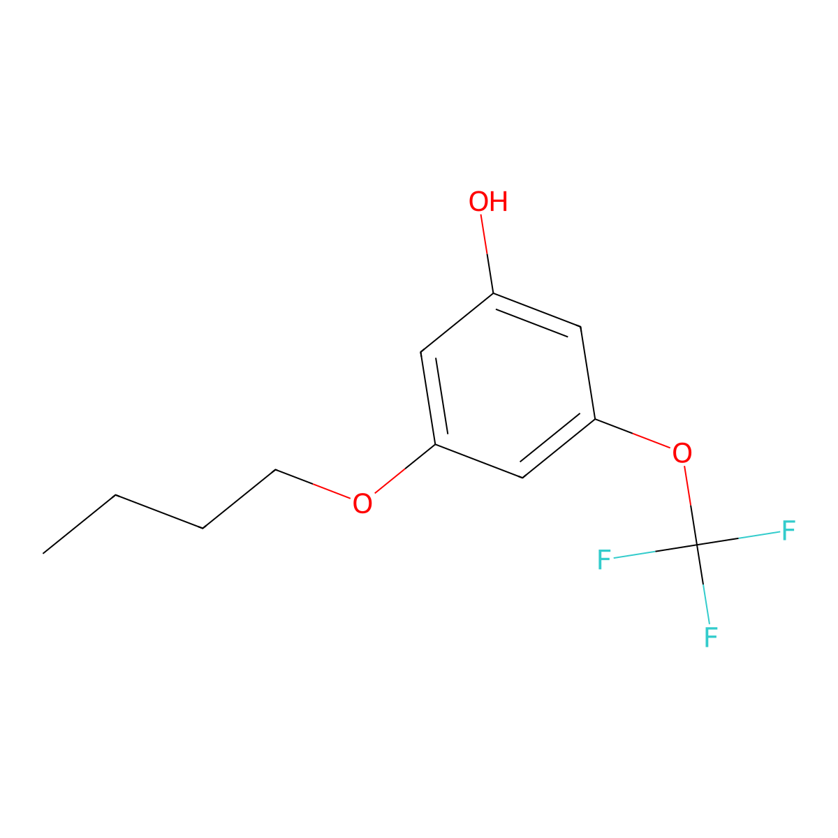 3-Butoxy-5-(trifluoromethoxy)phenol molecular structure, CAS 1881328-82-0