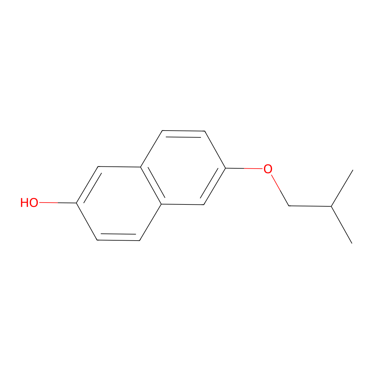 6-(2-Methylpropoxy)naphthalen-2-OL molecular structure, CAS 1881328-91-1