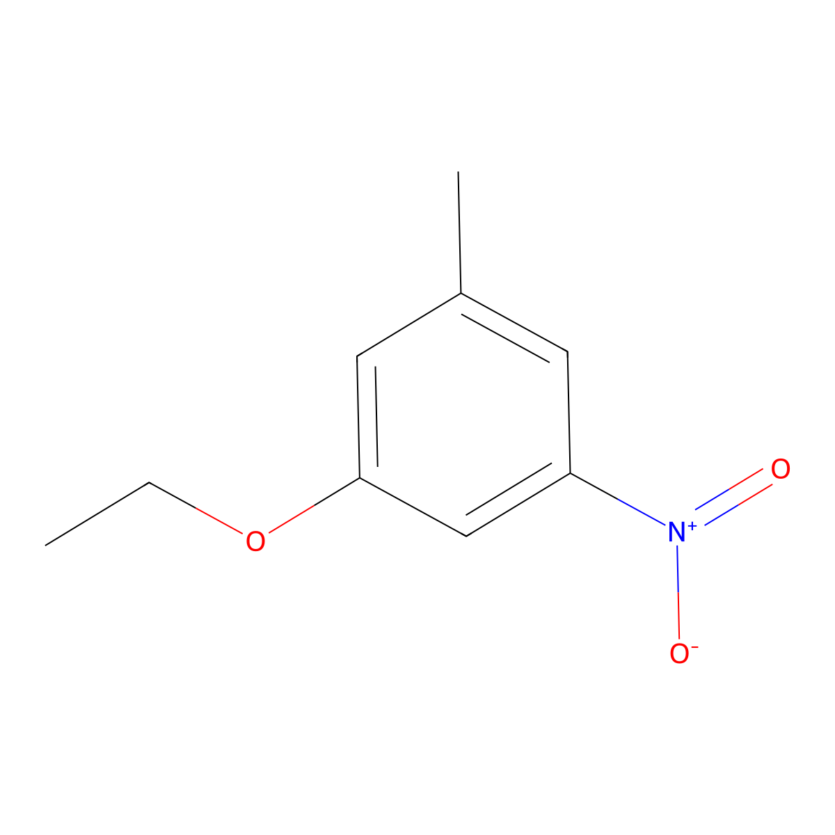 1-Ethoxy-3-methyl-5-nitrobenzene molecular structure, CAS 1881328-93-3